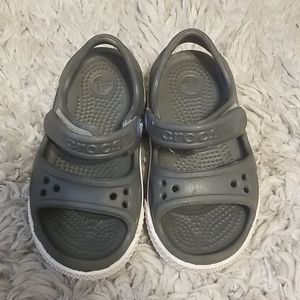 Crocs- Kids gray crocband sandle
